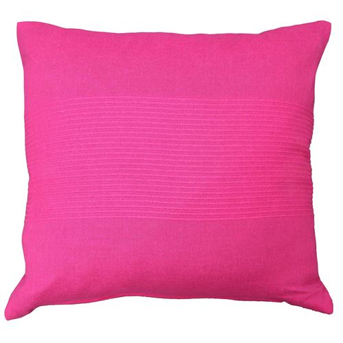 Housse de coussin +encart 40 x 40 cm coton tisse lana Fuchsia