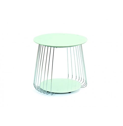 Paris Prix - Table Basse Design En Verre raza 50cm Blanc
