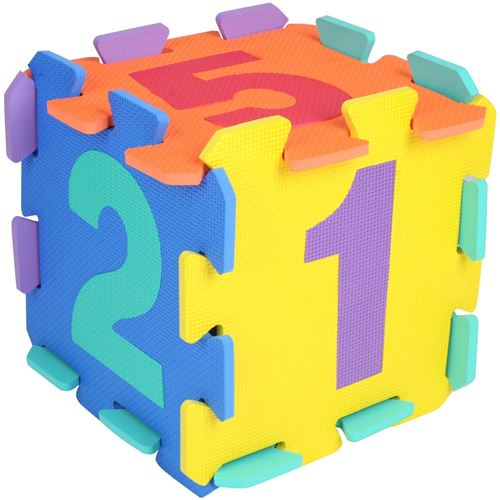 Bieco 19201505 - nombres puzzelmatte avec des plaques individuelles