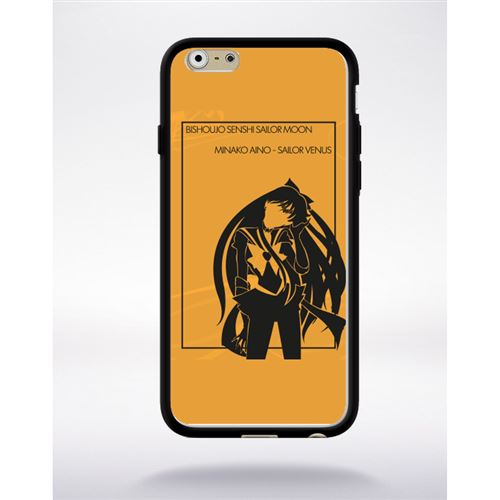 Coque sailor venus compatible apple iphone 6 bord noir silicone