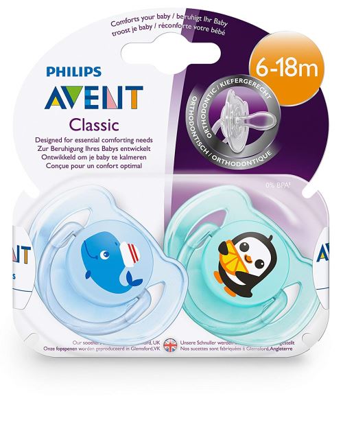Philips Avent À la Mer Sucette pour Garçon 6-18 Mois