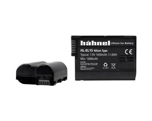 Hähnel HL-EL15 Batterie pour appareil photo Remplace laccu dorigine EN-EL15 7 V 1650 mAh