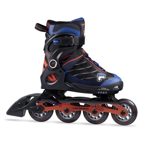 Fila patins à roulettes Wizy Alu garçons noir / bleu / rouge