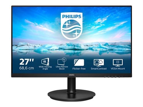 Philips Monitors Écran 271V8LA 68 cm 27 Pouces VGA HDMI 1920 x 1080 px 75 Hz FreeSync - vue 4