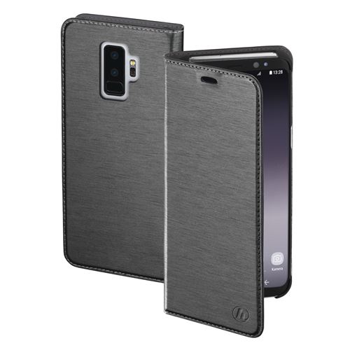 Étui portefeuille Slim pour Samsung Galaxy S9+, gris foncé
