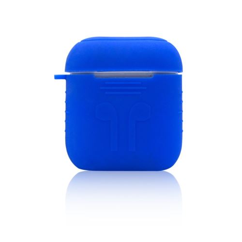 Coque en silicone moelleux bleu pour votre Apple AirPods