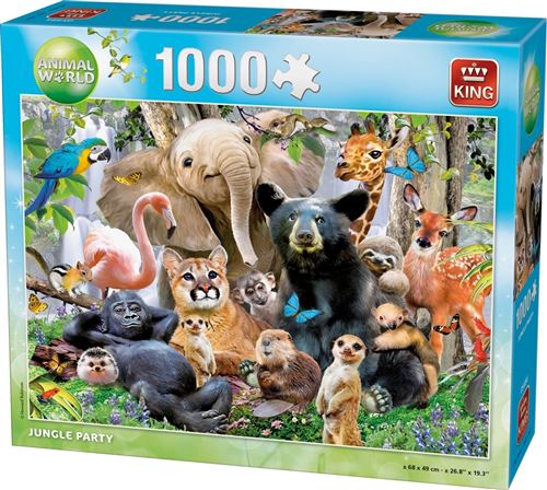 Puzzle 1000 Pièces : Jungle Party, King International