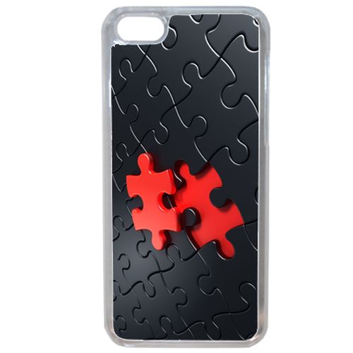 Coque Puzzle One Piece Red Compatible Iphone 7 Plus Transparent