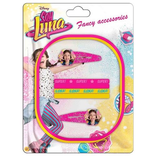 Set 8 pièces Soy Luna Serre tête barrette élastique à cheveux Disney