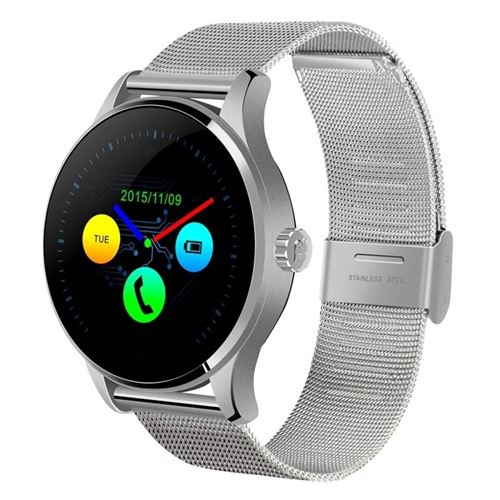 Smartwatch Android Et Iphone iOs Montre Connectée 1,22' Cardio Podomètre Argent - YONIS