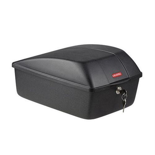 Top case velo klickfix box noir 12l avec fixation racktime 25x18x35 cm