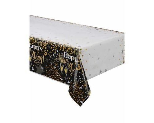 Nappe plastique happy new year scintillant
