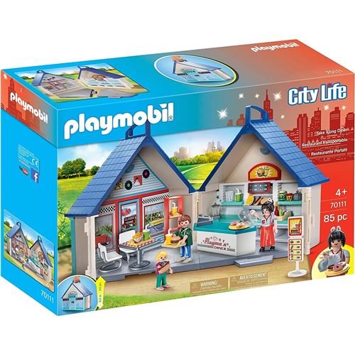 Playmobil Playmobil Playmobil - 70111 - City Life / Restaurant Americain Diner Transportable