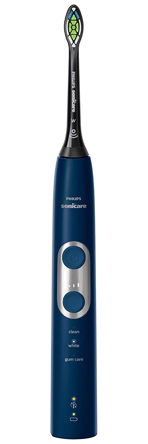 Philips Sonicare HX6871/47 Brosse à dents électrique rechargeable ProtectiveClean 6100 - Bleu Marine