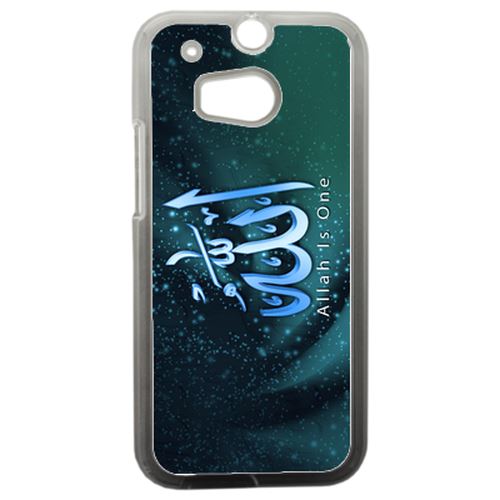 Coque Allah Is One Paillette Compatible Htc One 2 M8 Transparent