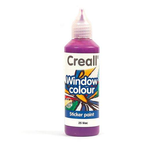 Peinture repositionnable pour vitres Creall Glass 80 ml - violet - Creall