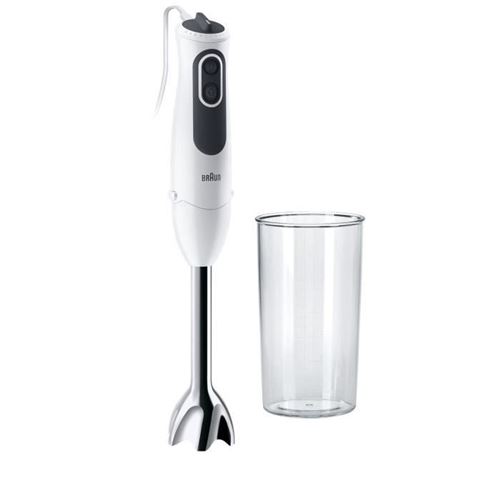 Braun minipimer 3 vario - mixeur plongeant mq3100 soup blanc gris