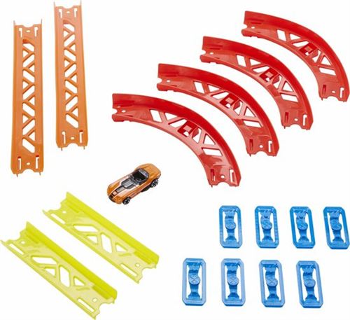 Hot Wheels ensemble de coudes Premium junior 30 x 19 cm 17 pièces