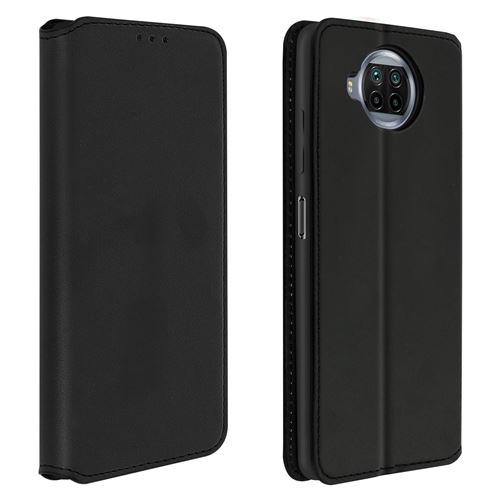 Avizar Housse pour Xiaomi Mi 10T Lite Folio Portefeuille Fonction Support Noir