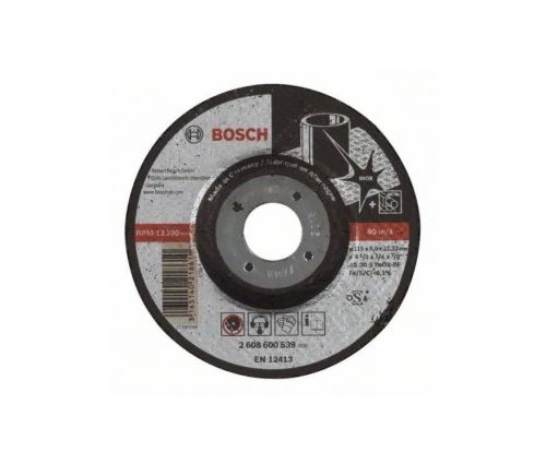 Fraise pour Défonseuse Bosch Meule A Ébarber A Moyeu Déporté Expert For Inox - Ø 115Mm - Epaisseur 6Mm