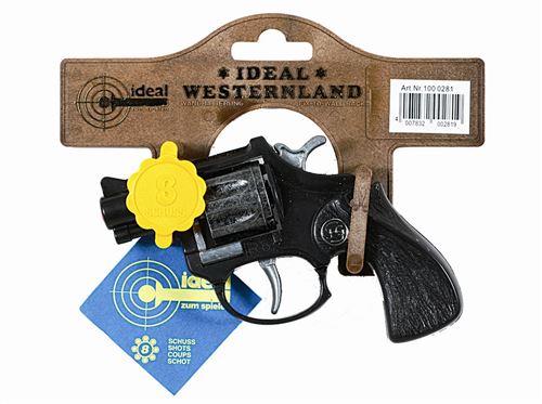 Pistolet en métal et plastique - R8 - 8 coups : 12 cm
