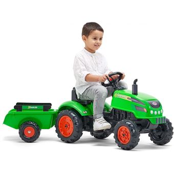 Falk - Tracteur pour enfant à pédales avec capot ouvrant et