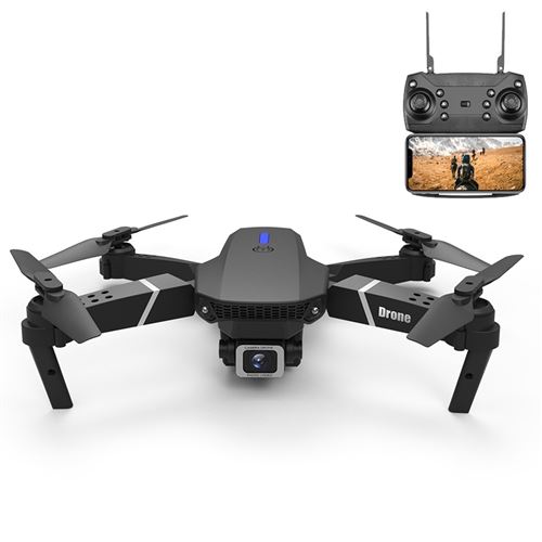 Non Communiqué Noir Drone Caméra 4K Télécommandé Retour Automatique Gyroscope Stabilisation Pliable Wifi Yonis - Image 1