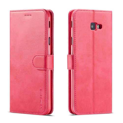 Etui en PU avec support rose pour votre Samsung Galaxy J4 Plus