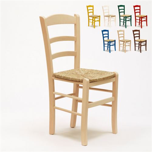 Lot 20 Chaises Bar Bois Design Vintage Paesana, Couleur: bois neutre