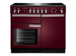 Falcon Professional + 100 - Cuisinière (four à deux étages) - pose libre - largeur : 100 cm - profondeur : 61 cm - hauteur : 90.5 cm - rouge airelle