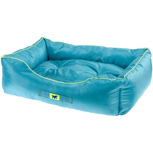 Meilleurs prix pour Ferplast Divan pour chiens JAZZY 80, couchage rembourré pour animaux, résistant, tissu technique, anti-griffures, déperlent, lavable, 78x56x22 bleu