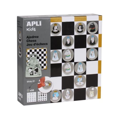 APLI Jeu d'échecs - Illustré + Gommettes