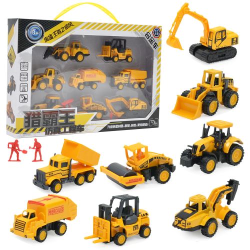 8PC Mini Construction Ingénierie Véhicule Pelle voiture Tombereaux multi style Jouet