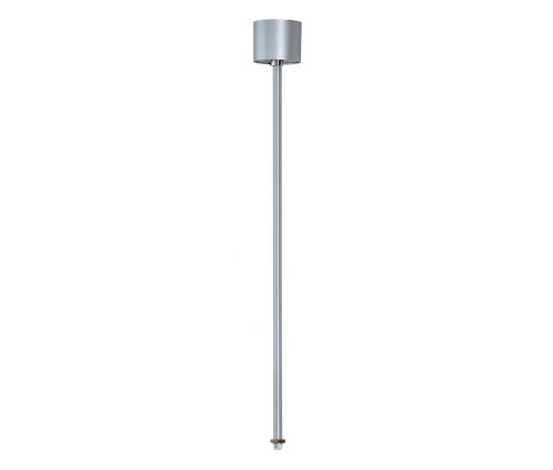 Eutrac suspension rigide pour rail 3 allumages, gris argent, 60cm