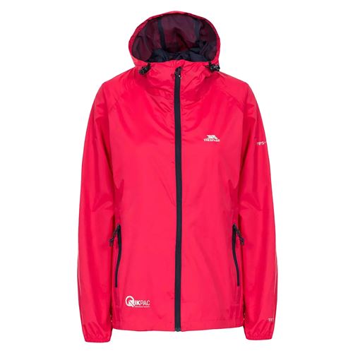 Trespass - Veste imperméable pliable QIKPAC - Femme (2XS) (Rose foncé) - UTTP3379
