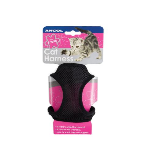 Comparer les prix de Ancol Pet Products - Harnais pour chats (L) (Noir) - UTVP1065