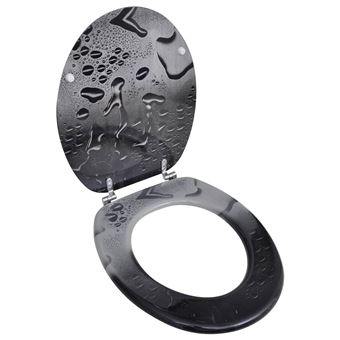 vidaXL Abatant de WC avec Couvercle Goutte d Eau Lunette Siege de Toilette Accessoires salles de bain et WC Achat prix fnac