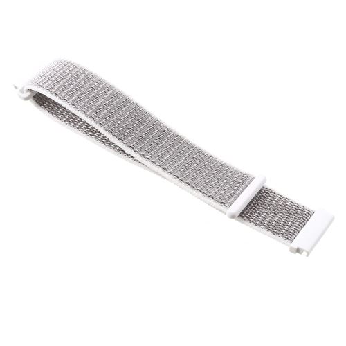 Bracelet en nylon fermeture velcro blanc pour votre Samsung Galaxy Watch 42mm/Gear S2/Huami Amazfit Watch Youth Edition