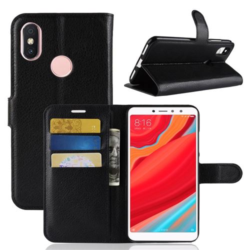 Etui en PU noir pour votre Xiaomi Redmi S2