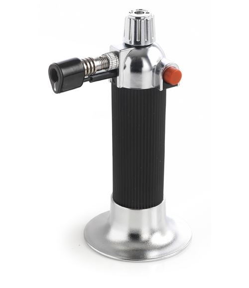 Mastrad - Chalumeau De Cuisine Réglable Noir Sans Emballage - Aluminum