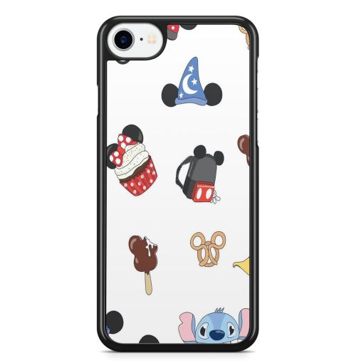 Coque Fifrelin Noire pour iPhone XS MAX Mickey Minnie Disney Bags Ice Cream Cupcake