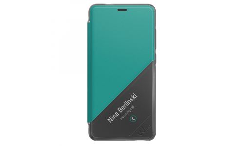 Etui à rabat latéral origine Wiko Lenny5 Smart Folio turquoise