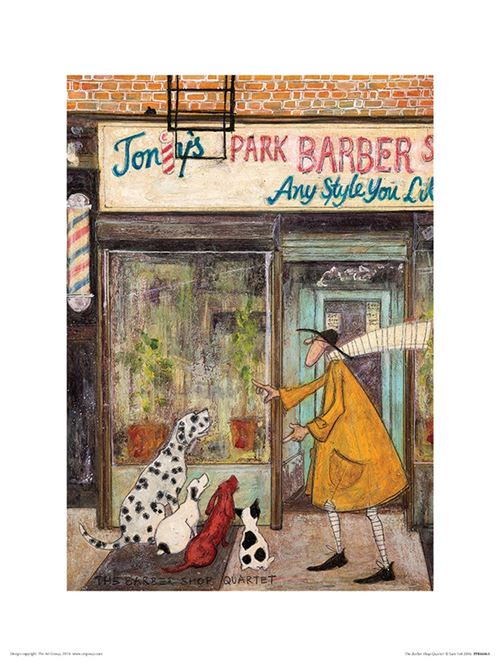 Sam Toft reproduction d'art The Barber Shop Quartet 30 x 40 cm
