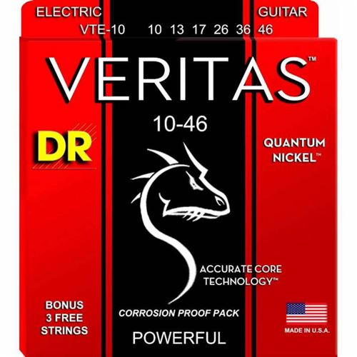 Dr Vte 10 Veritas - Jeu De Cordes Guitare Électrique