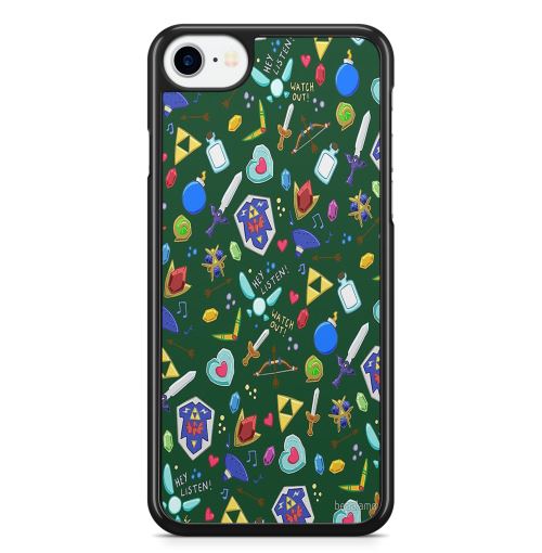 Coque Fifrelin Noire pour iPhone 6 et iPhone 6S The Legend of Zelda Ocarina of Times Items