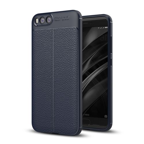 Xiaomi Mi 6 Coque Protection TPU bleu foncé Texture Litchi ALS49607