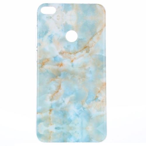 Huawei P8 Lite (2017) Coque Protection TPU Vert Marbré ALS47655