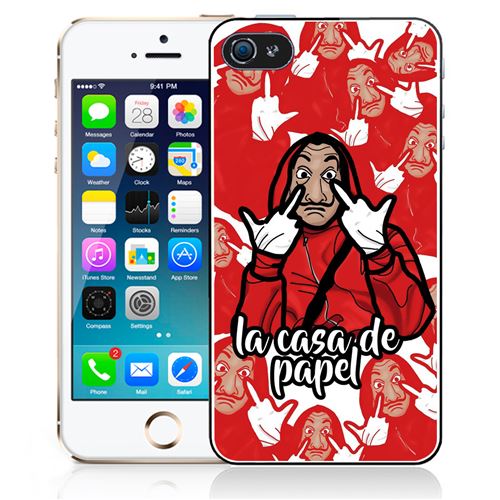 Coque pour iPhone 5C casa de papel cartoon