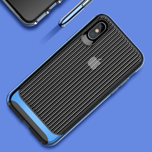 Iphone X / Xs Coque Protection Plastique Combinaison Bleu Als81309