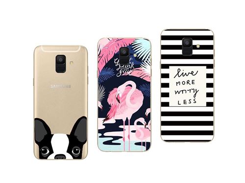 Samsung Galaxy A6 2018 lot de 3 coques gel souple et Résistant Anti Choc (pack#2)